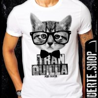 Тениска с щампа TRANQUILLA CAT, снимка 1 - Тениски - 42014397