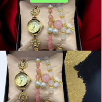 Дамски часовник с аксесоари или пръстен, гривна подарък 🎁 за всяка дама, снимка 8 - Дамски - 44571869