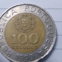 100 ескудо Португалия 1990, снимка 3 - Нумизматика и бонистика - 34844137