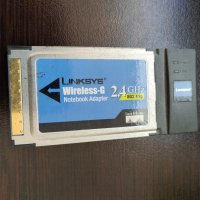Безжичен адаптер Linksys WPC54G CardBus за лаптоп, 54Mbps , снимка 1 - Мрежови адаптери - 39222351