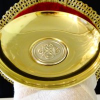Гръцка ювелирна чиния със сребро 925,маркирана. , снимка 2 - Антикварни и старинни предмети - 40169121