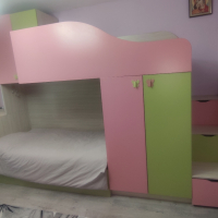 Двуетажно детско легло , снимка 3 - Мебели за детската стая - 44588500