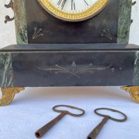 Френски каминен часовник. №1126, снимка 2 - Антикварни и старинни предмети - 34734160
