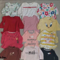 Маркови бебешки блузки с дълъг ръкав, снимка 1 - Бебешки блузки - 44841230
