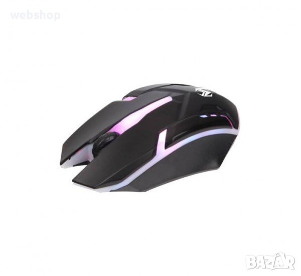 Оптична мишка X3, черна, RGB, USB, DPI=1000, снимка 1