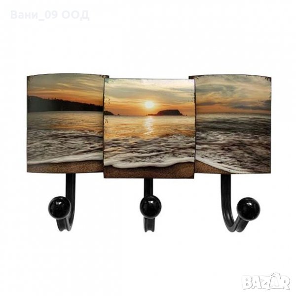 Метална закачалка "Залез над морето", снимка 1