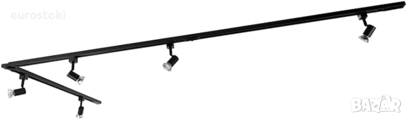 Qazqa - Модерна релсова светлина система за 5 крушки, 1-фазен спот, снимка 1