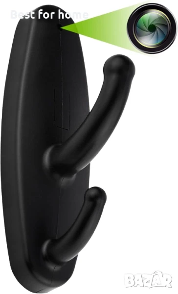 HD 1080P Малка, шпионска скрита камера във формата на закачка за дрехи, снимка 1