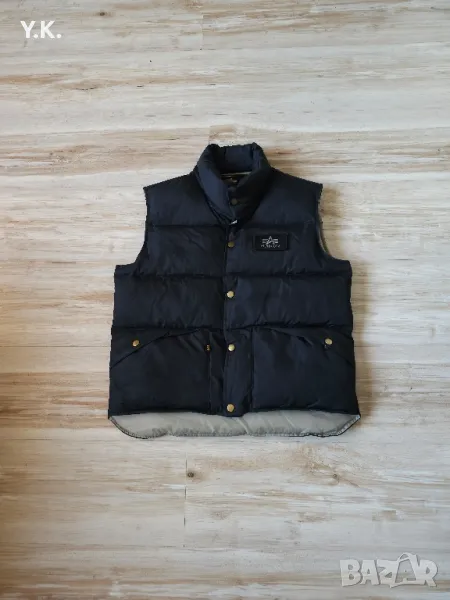 Оригинален мъжки пухен елек Alpha Industries Military Vest Down, снимка 1