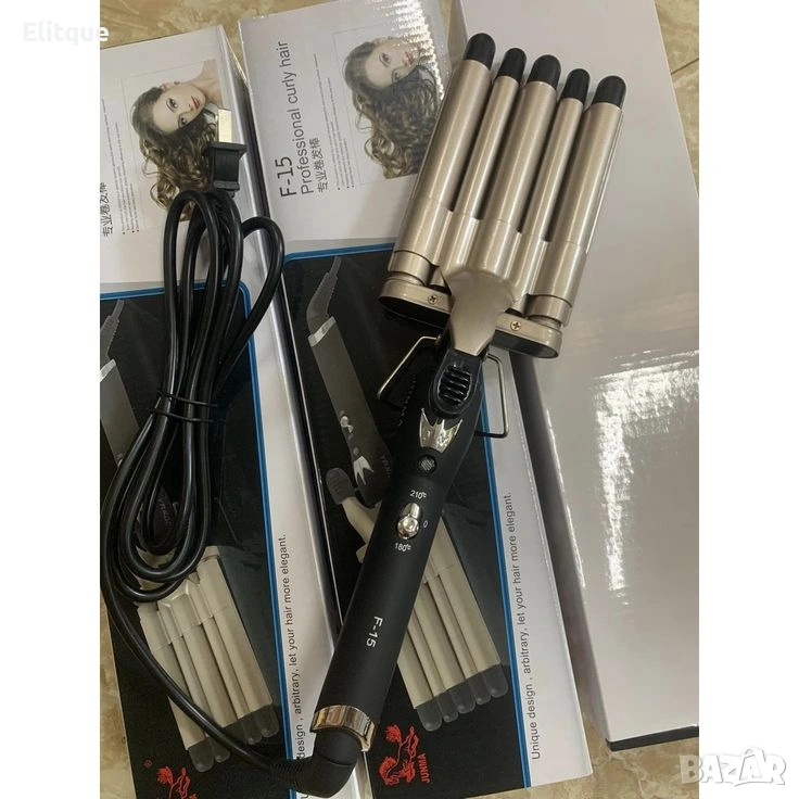 Ретро преса с пет цилиндъра Gemei 💇‍♀️, снимка 1