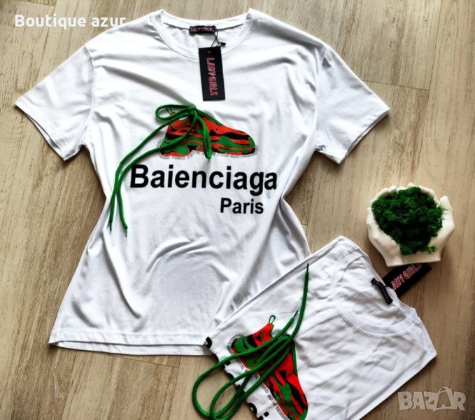 памучни дамски тениски Balenciaga , снимка 1