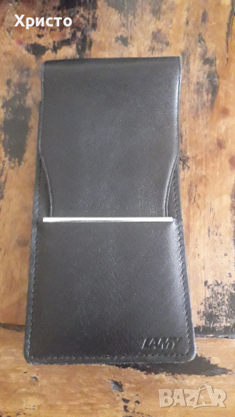 калъф за химикалки Лами Lamy черен със масивно сребро 4-ка, снимка 1