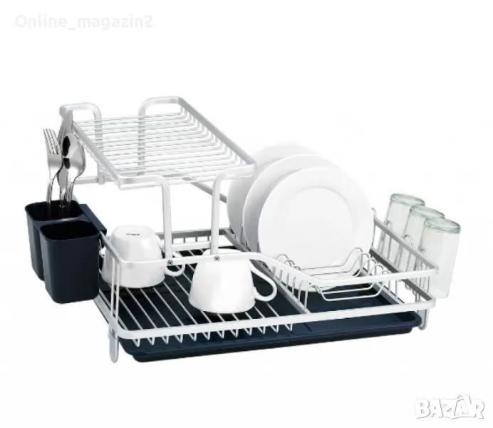 Сушилник за съдове 2 нива, неръждаема стомана , снимка 1