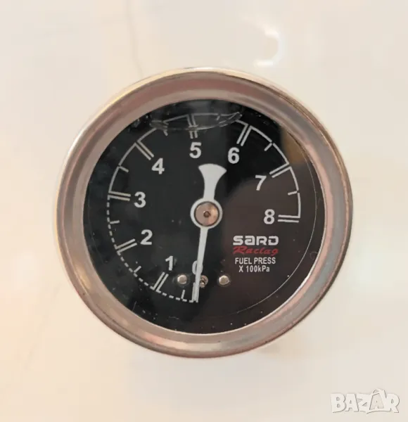Универсален манометър с глицерин 0-8bar, 0-8бара, снимка 1