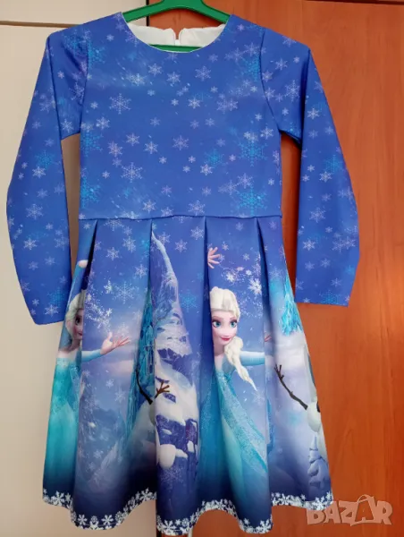 Рокля с дълъг ръкав р-р 134 Нова, снимка 1