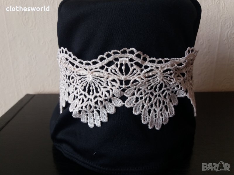 Бяло дантелено колие, снимка 1