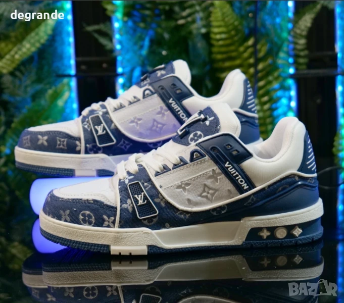 Унисекс модел Louis Vuitton – Бяло и синьо, снимка 1