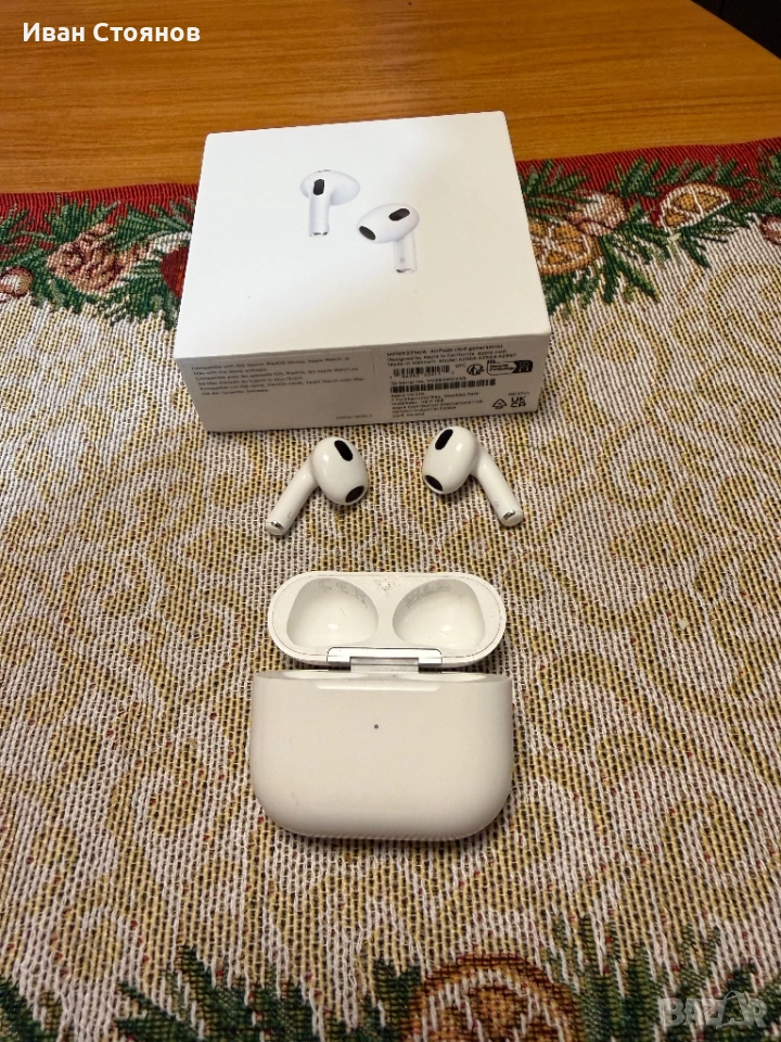  Слушалки AirPods 3 оригинални, снимка 1