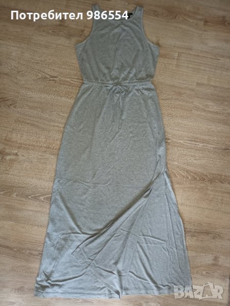 Дълга лятна рокля размер S сива, снимка 1