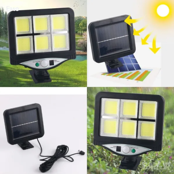 Соларна сензорна водоустойчива лампа за домашна употреба, снимка 1