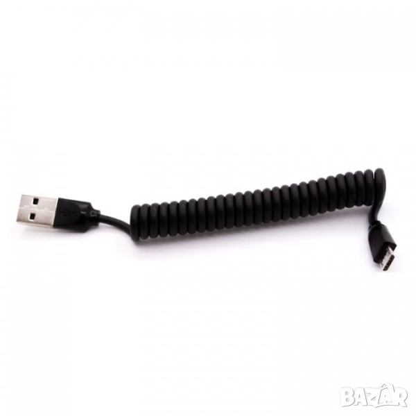 Кабел за зареждане USB към micro USB телефон смартфон, снимка 1