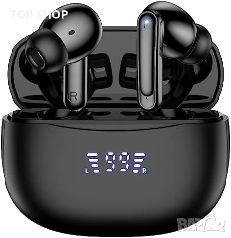 Нови Bluetooth 5.3 слушалки Водоустойчиви LED индикатор Earbuds, снимка 1