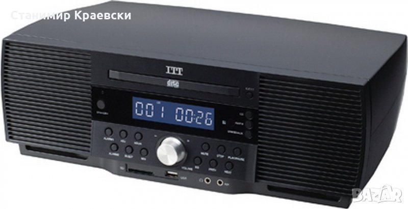 ITT MSR- 10-100 sd player with usb and radio-alarm hifi stereo, снимка 1
