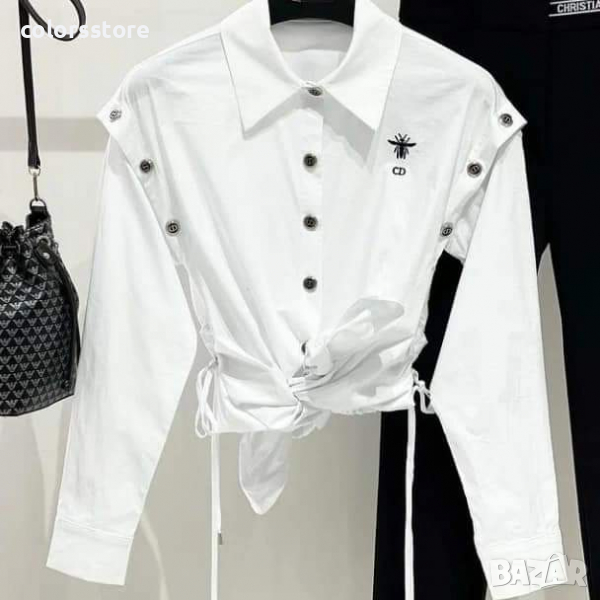 Луксозна бяла риза Cristian Dior  код Br376, снимка 1