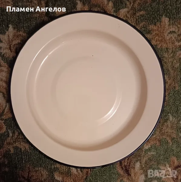 Емайлирано плато, чиния. , снимка 1