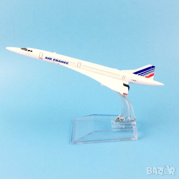 Конкорд самолет модел макет метален Air France , снимка 1