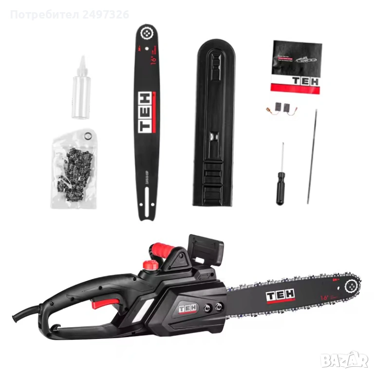 Електрически ръчен верижен трион, снимка 1