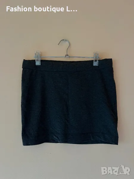 Сива памучна пола с ластик в кръста М размер 🩶, снимка 1