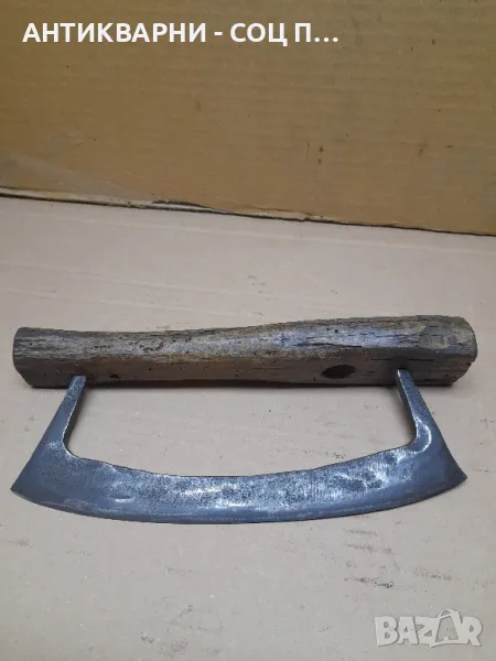 Стар Ръчно Кован Кожарски Нож., снимка 1