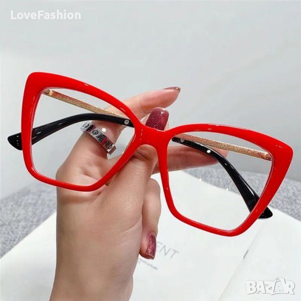 Червени рамки за очила със защита Anti Blue Light, снимка 1