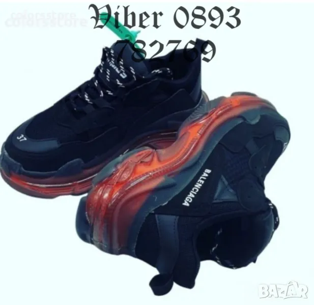 Дамски черни маратонки Balenciaga-BR135z, снимка 1