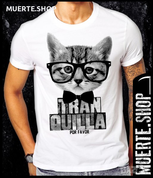Тениска с щампа TRANQUILLA CAT, снимка 1
