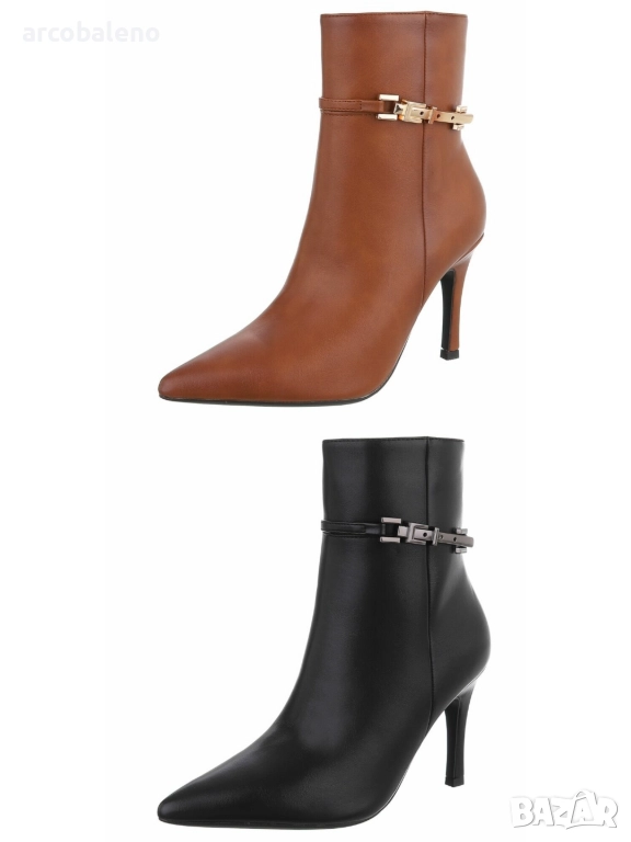 Дамски боти на висок ток, 2цвята , снимка 1