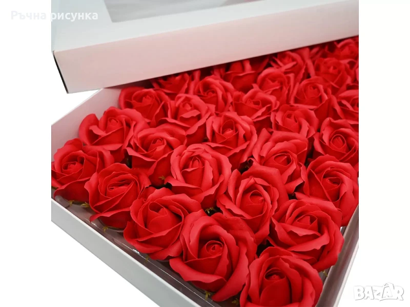 Кутии на едро рози и карамфили от сапун, снимка 1