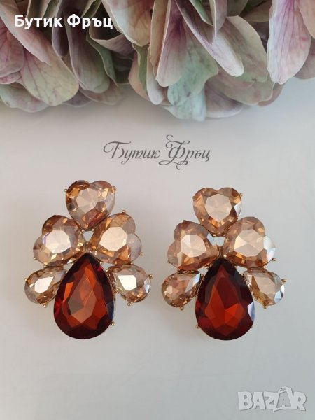 Обеци Милена голд, снимка 1