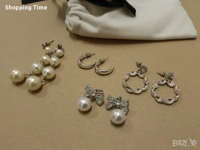 НОВ комплект от 4 чифта обеци, Спиди/лично предаване, снимка 1