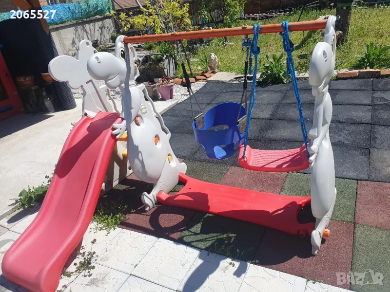 детски кът люлка с пързалка, снимка 1