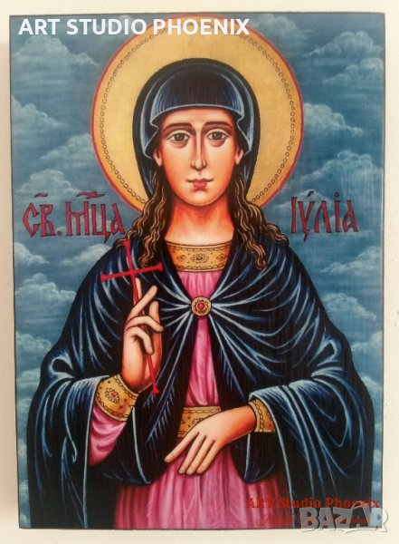 Икона на Света Юлия ikona Sveta Iuliq, снимка 1