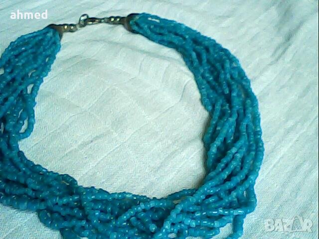 красиво колие от стеклени маниста, снимка 1