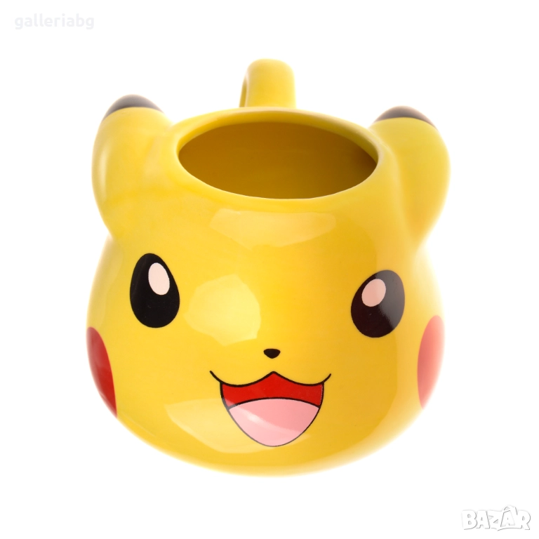 Керамична чаша Pikachu Pokémon – 3D аниме герой, 200 мл, снимка 1