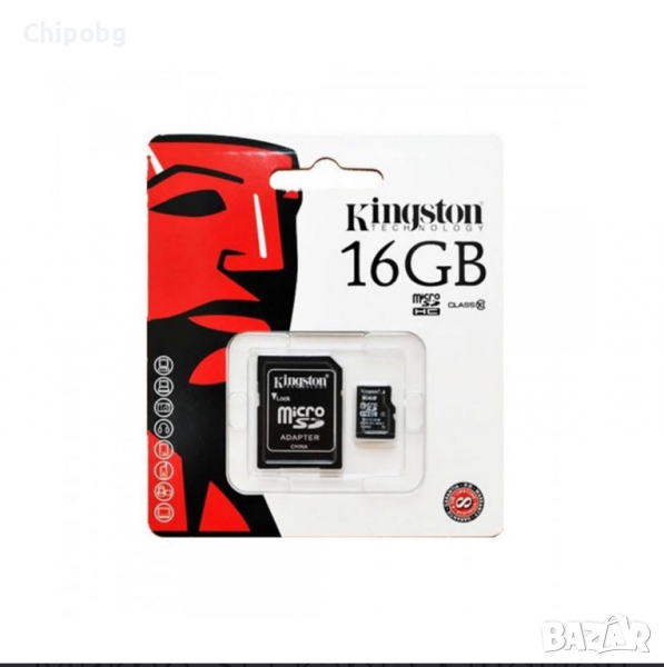 Микро SD карта Kingston 16GB, снимка 1