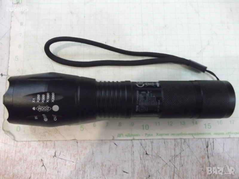 Фенер полицейски LED 3W, студено бял (6000K), с 3xAA батерии, снимка 1