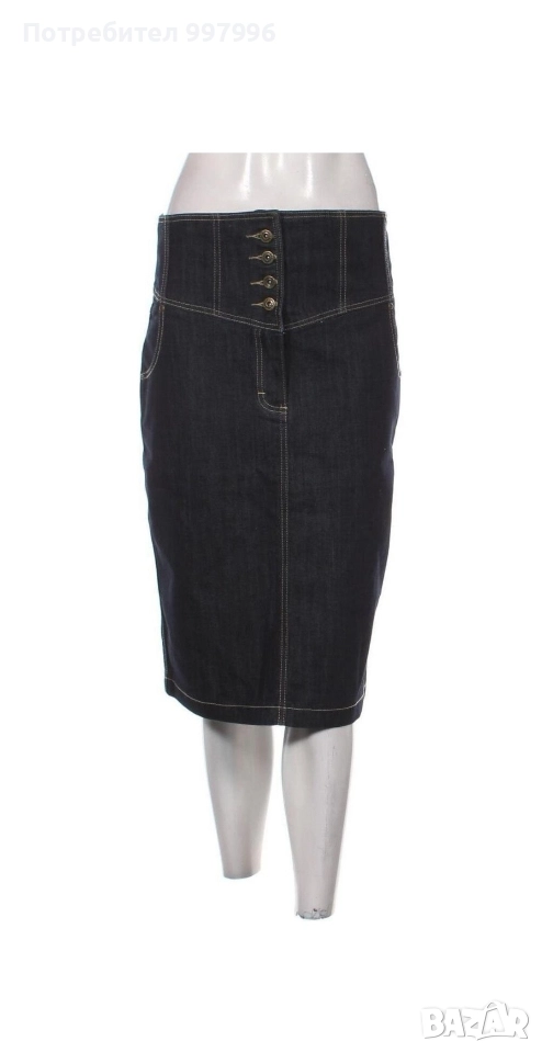 дънкова пола М-Л размер, снимка 1