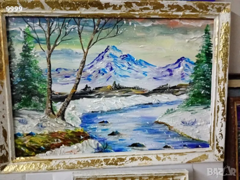 Картина зимен пейзаж , снимка 1