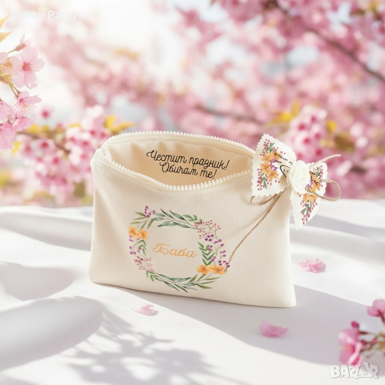 Подарък за 8 март персонализиран несесер с послание, снимка 1