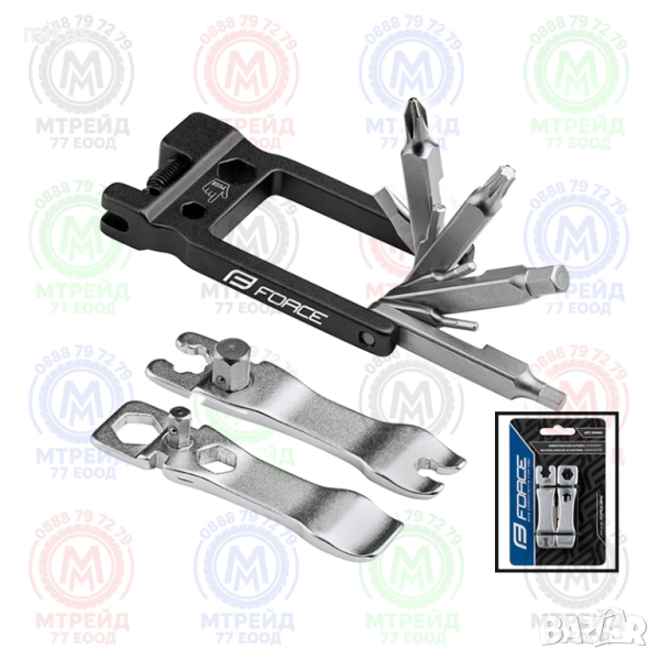 Многофункционален инструмент за велосипед FORCE ECO - 20 функции, снимка 1